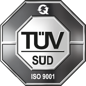 TÜV-Süd ISO 9001 zertifiziert
